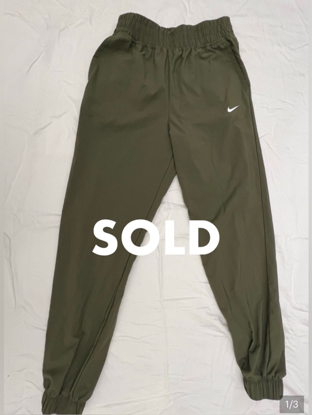 Nike Olive Green Athletic Joggers